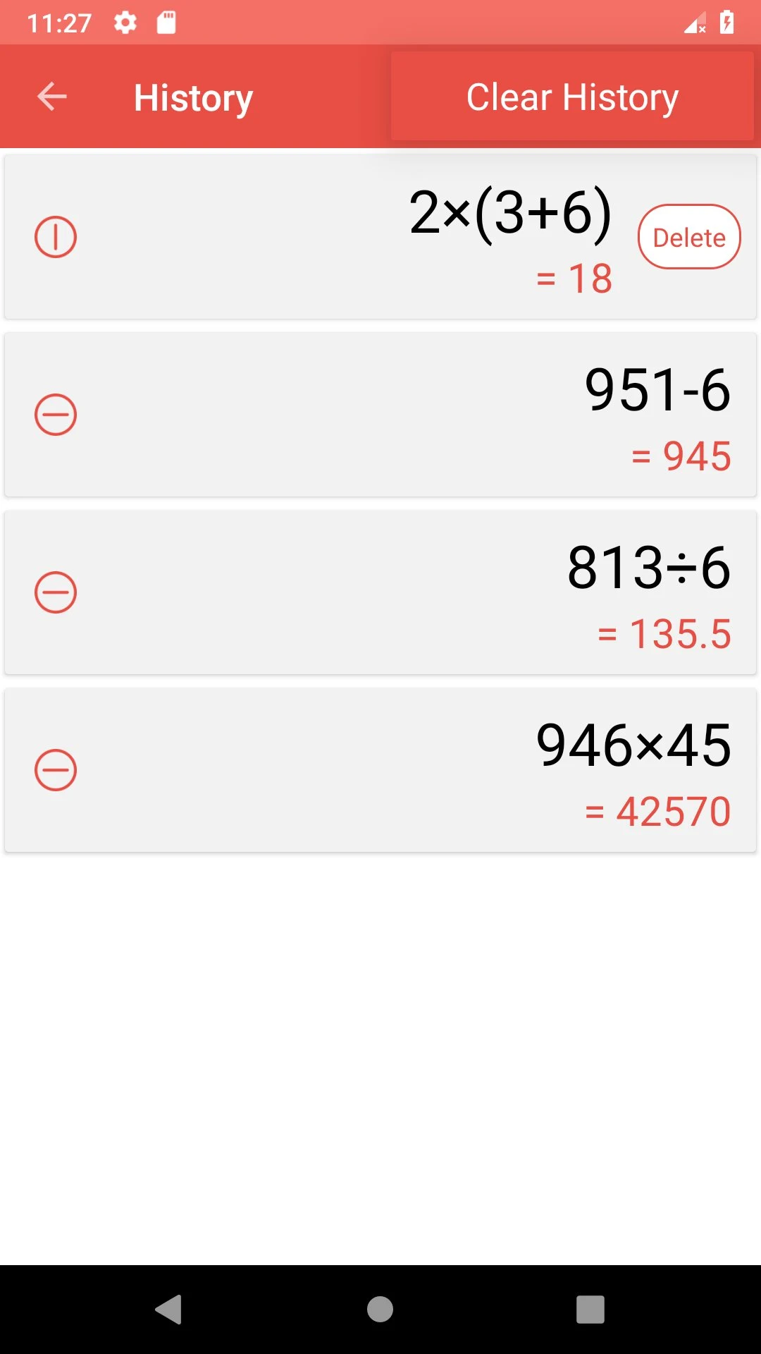 Calculator screenshot